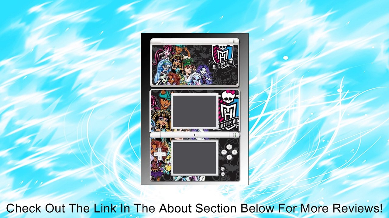 Monster High Fright Song Ghoul Spirit School Doll Video Game Vinyl Decal Skin Protector Cover for Nintendo DS Lite Review