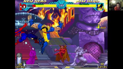 Wolverine VS Spider-Man In A DC VS Marvel MUGEN Match / Battle / Fight