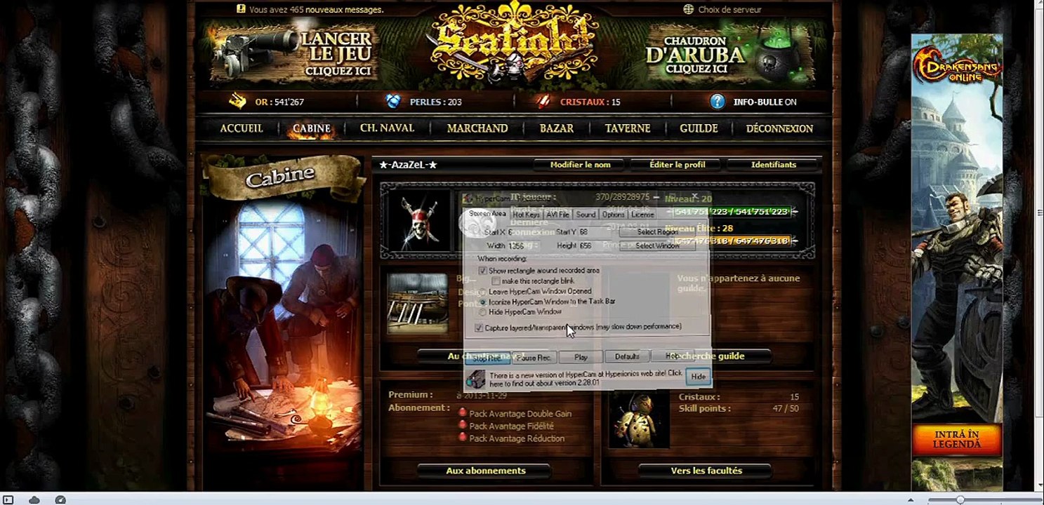 PlayerUp.com - Buy Sell Accounts - Seafight SELL ACCOUNT ON FR3