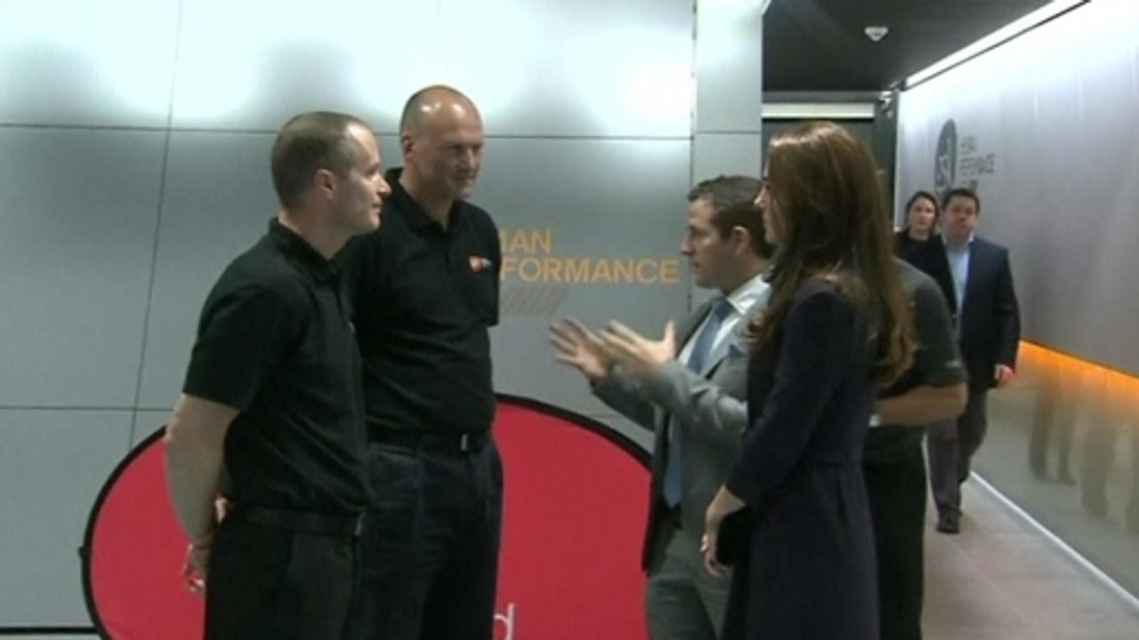 Kate's sporty visit