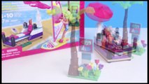 Barbie MegaBloks Build 'n Play Beach Day Barbie Surf Doll Construction Toys Mega Bloks Building Toys