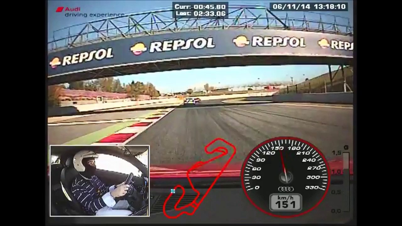 Hot Lap Montmeló Audi R8 V10