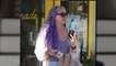 Amanda Bynes Seen With Purple Hair
