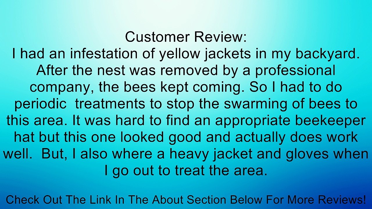 White Beekeeping Beekeeper Hat Head Face Protection Veil Mask Hat Bee Bug Insect Prevention with Hat Net Mesh Review