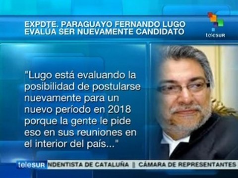 Paraguay: Lugo evalúa ser de nuevo candidato presidencial