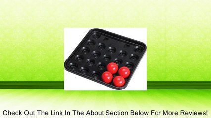 Snooker Ball Tray Review