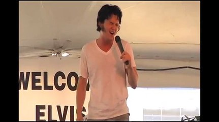 Ben Portsmouth sings 'How the Web Was Woven at Elvis Week video