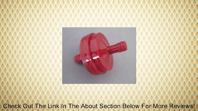Fuel Filter fits Briggs & Stratton 298090, John Deere PT4265, Toro 42-5240, Snapper 1-4359, Stens 120-188 Review