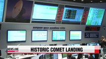 Philae space probe makes historic landing on comet