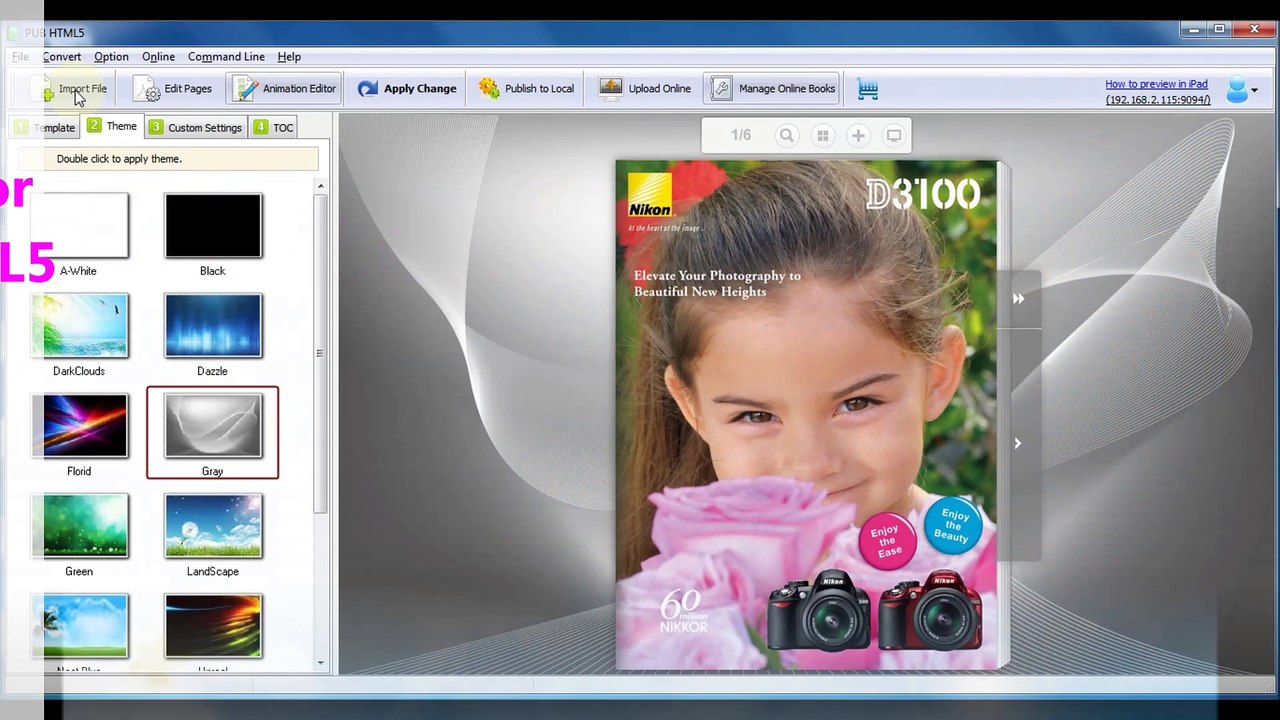 Video Tutorial - How to publish digital magazines as EXE format and Burn to CD with digital publishing platform?