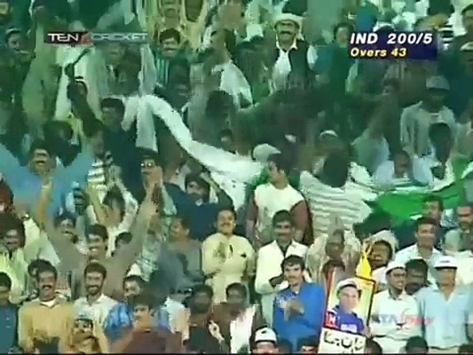 Wasim Akram v Saurav Ganguly     Classic Reverse swinging yorker