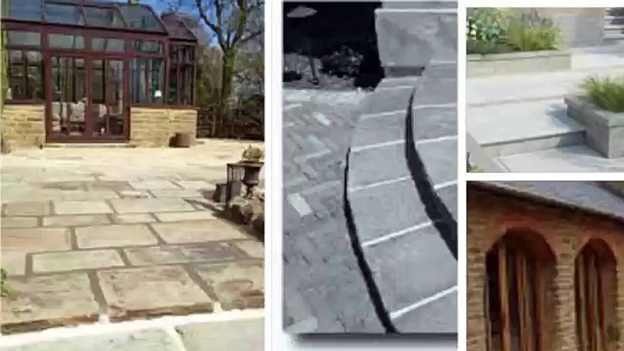 Yorkshire stone paving