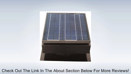 Solar Attic Fan, Roof Mount 25 Watt, Gray Review