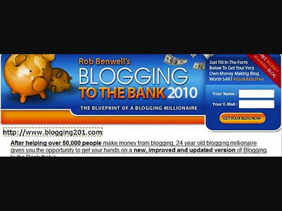 Blogging to the Bank