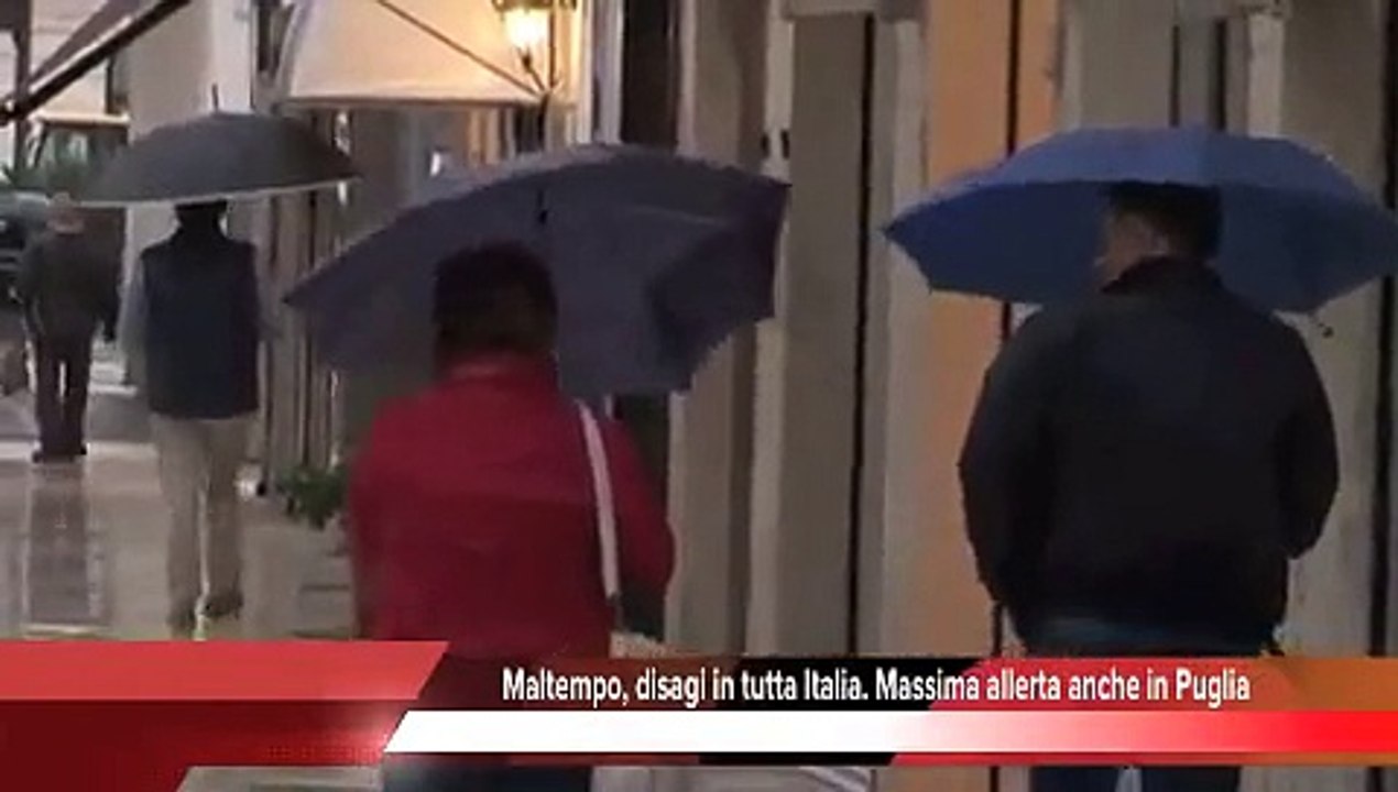 Maltempo, disagi in tutta Italia.  Massima allerta anche in Puglia