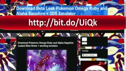 Telecharger Gratuit Pokémon Rubis Oméga et Saphir Alpha Rom