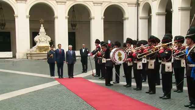 Roma - Renzi incontra il Presidente austriaco Fischer (12.11.14)