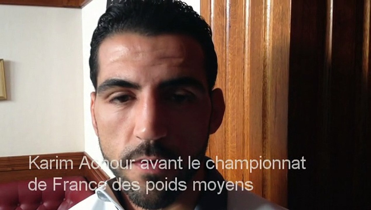 Karim Achour avant le championnat de France des poids moyens