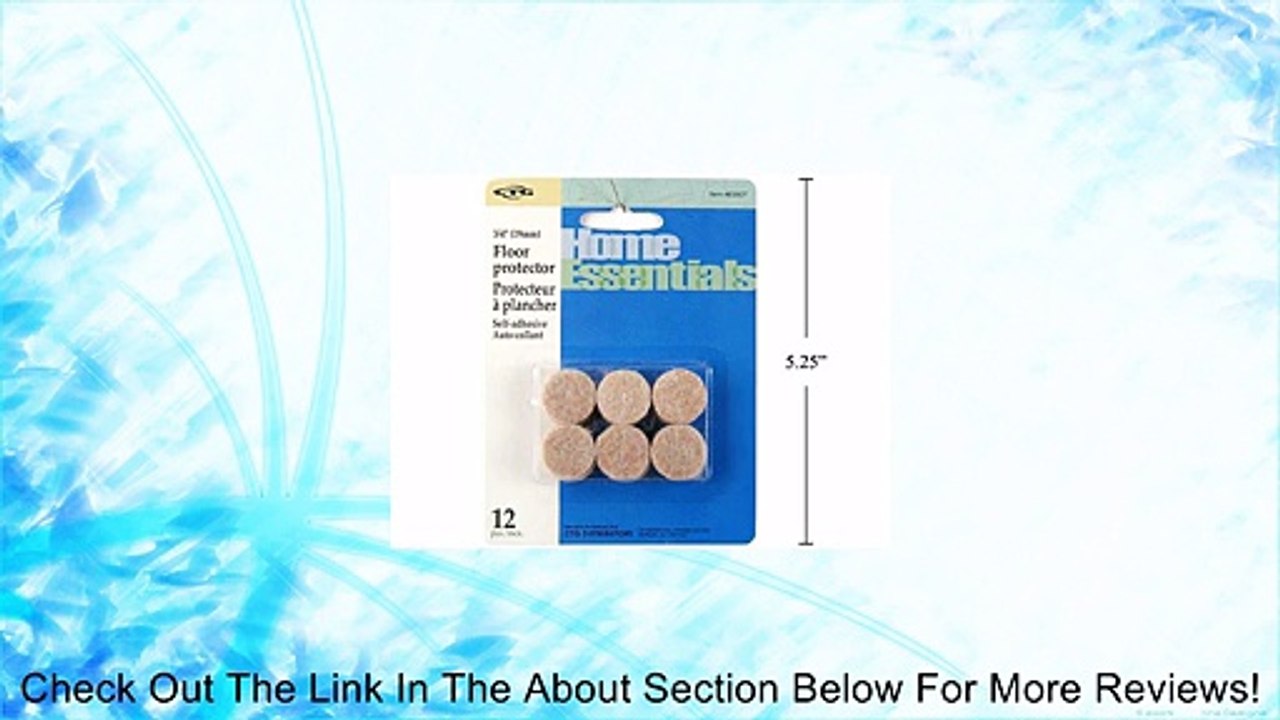 12-pc, 3/4" Self-adhesive Protector Pads, Round Review