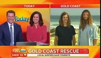 Surfers rescue tourist from drowning, but the interview is the best part - Video Dailymotion
