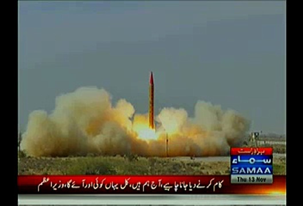 Pakistan Successfully Test Fires Hatf-VI Ballistic Missile
