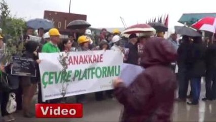 Çanakkale'de Soma Protestosu