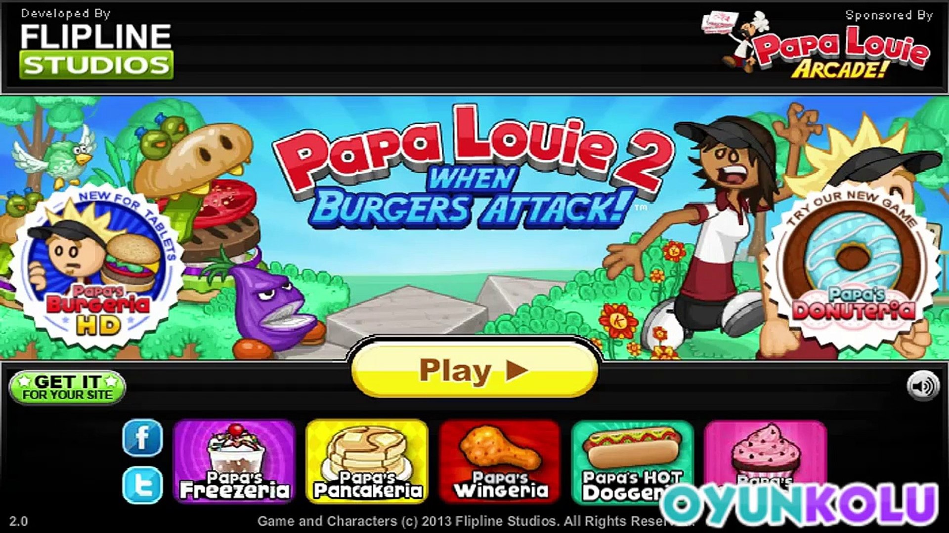 Игры папа луи атака гамбургеров