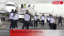France - Albanie à Rennes : l'arrivée des Bleus à l'aéroport