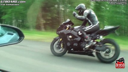 Gallardo 1500 RWHP vs Suzuki GSXR1000 Turbo - Araba Tutkum