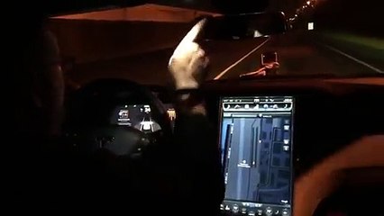 Riding in the Tesla P85D  Video