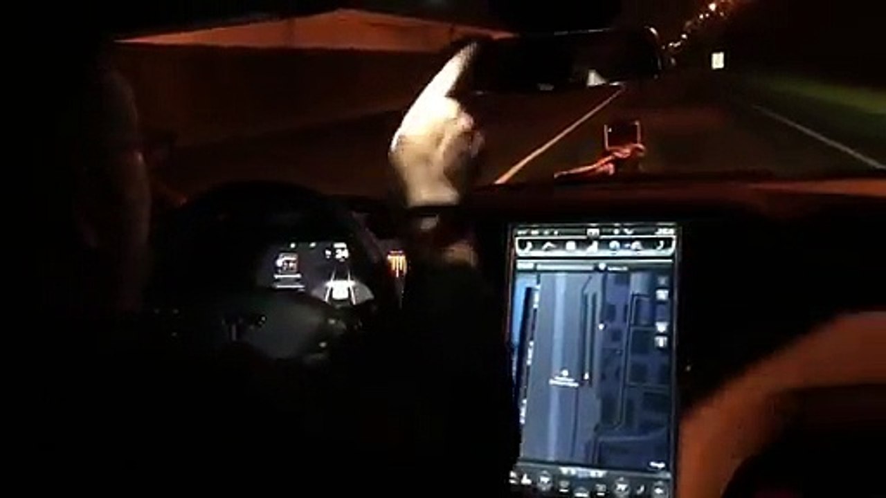 Riding in the Tesla P85D  Video