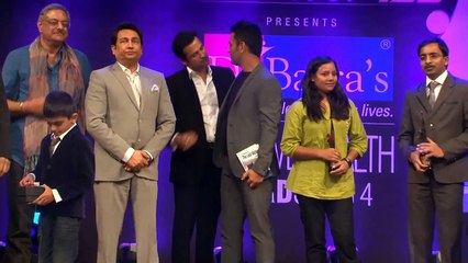 Dhoni, Zaheer at 9th Positive Health Awards 2014