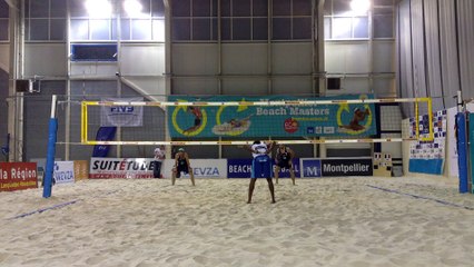 FRA Szapiro/Maurel vs Caravano/Bosqui 1e set 20/14