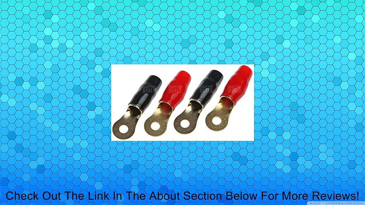 DB Link 1/0 Gauge Awg 5/16" Crimp Ring Terminals Connectors (4 Pack Bulk / 2 Positive, 2 Negative) Review