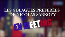 Les 4 blagues préférées de Nicolas Sarkozy en meeting