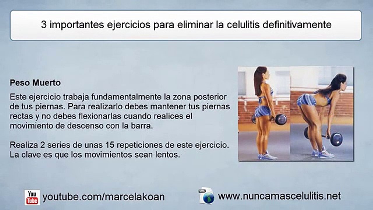 ejercicios para eliminar la celulitis definitivamente sin celulitis nunca mas