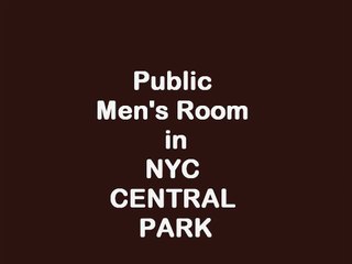 Public Mens Room in Central Park