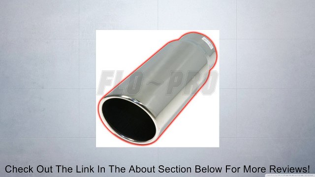 EXHAUST TIP 5 X 6 X 12 ROLLED ANGLE CLAMP-ON OR WELD-ON SS Review