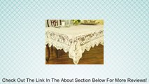 SUPERB QUALITY IVORY CREAM INTRICATE LACE COUNTRY TABLE CLOTH TOPPER 52