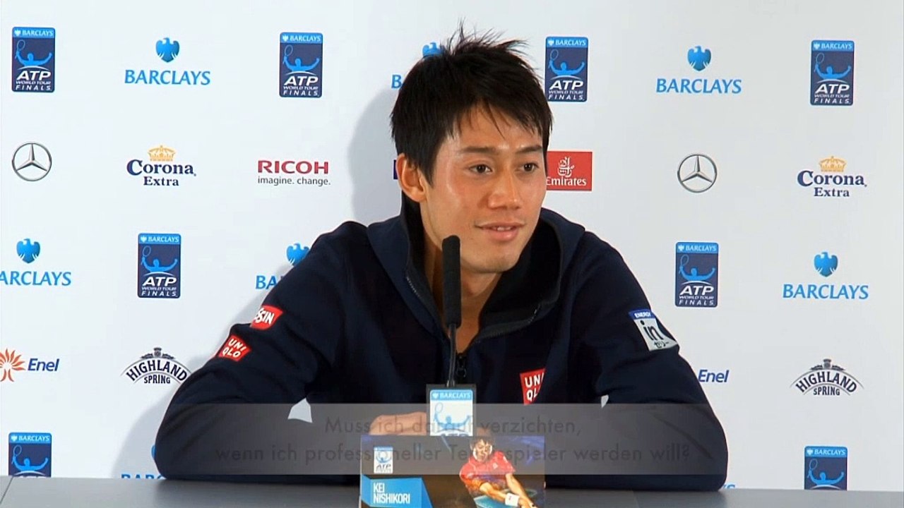 London: Süß! Nishikori spaßt mit Kind