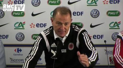 Football / Le sélectionneur Albanais se méfie des Bleus - 13/11‬