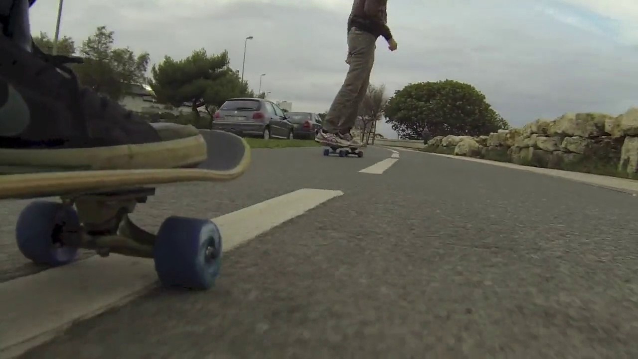 Test 2 Gopro skate roues longboard LR