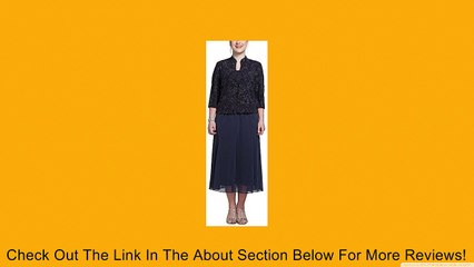 Tea-Length Mock Two Piece Dress with Jacket Review