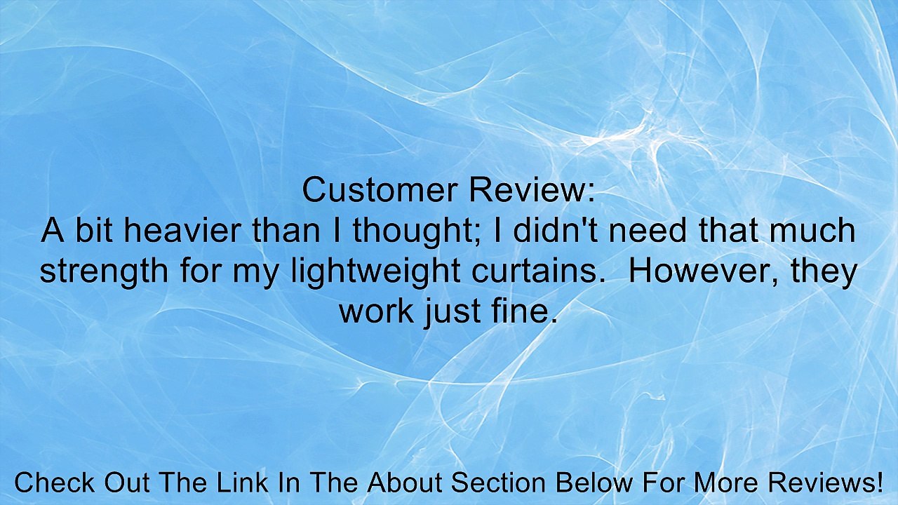 4 Pairs Curtain Tie Hold Back Hooks Ball End Black Review