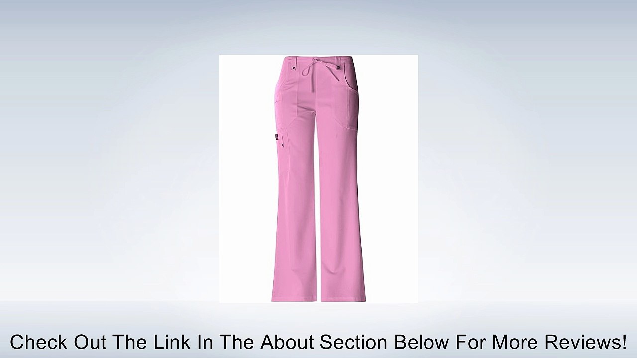 Dickies Scrubs Women's Petite Xtreme Stretch Jr's Fit Drawstring Flare Leg Pant Review