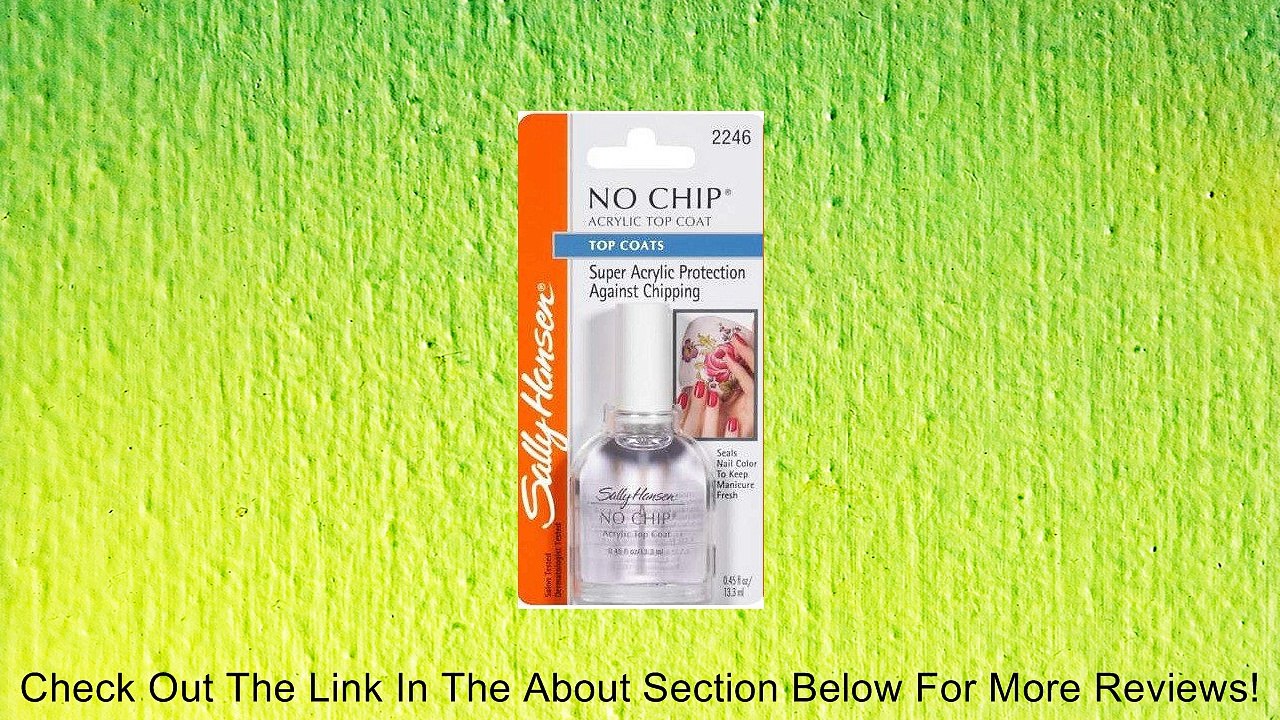Sally Hansen No Chip Acrylic Top Coat, , 0.45 Fluid Oz Review