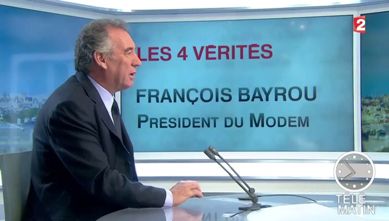 François Bayrou, invité des 4 Vérités sur France2 - 131114