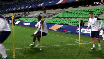Exercices de vivacité des Bleus à rennes