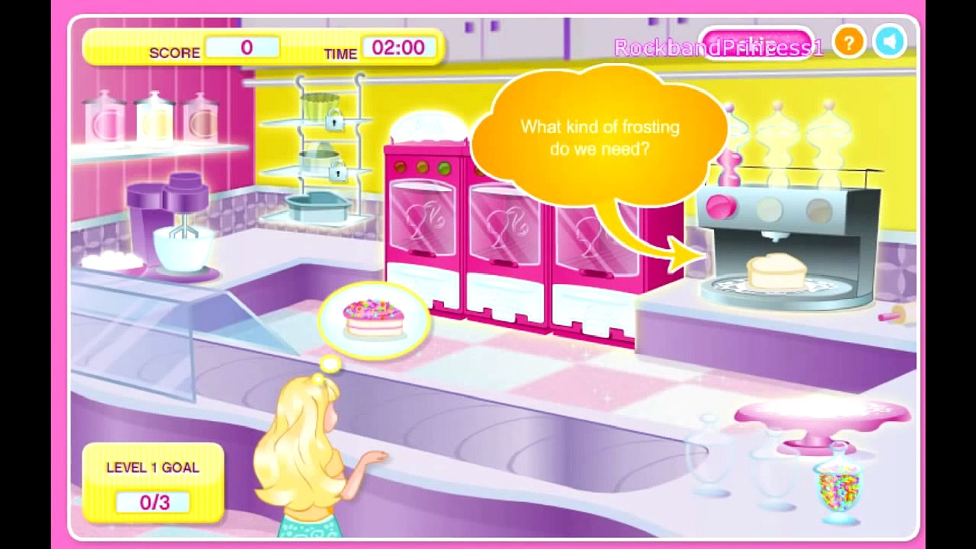 Barbie Cake Bakery Game Cooking Games - video Dailymotion