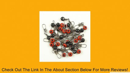FISHING LINE SINKER SLIDES Hook Shank Clip Connector Swivels 50 PCS Review